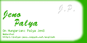 jeno palya business card